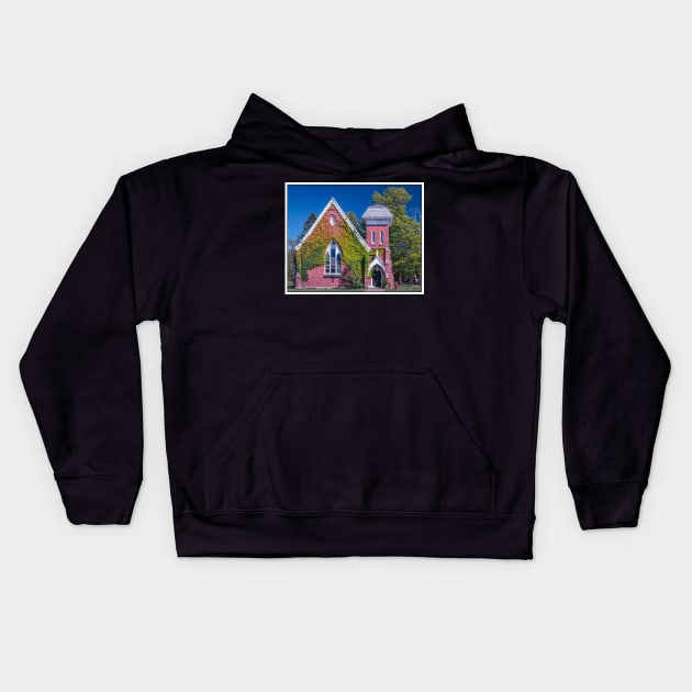 Brick House in Bridgetown Kids Hoodie by kenmo